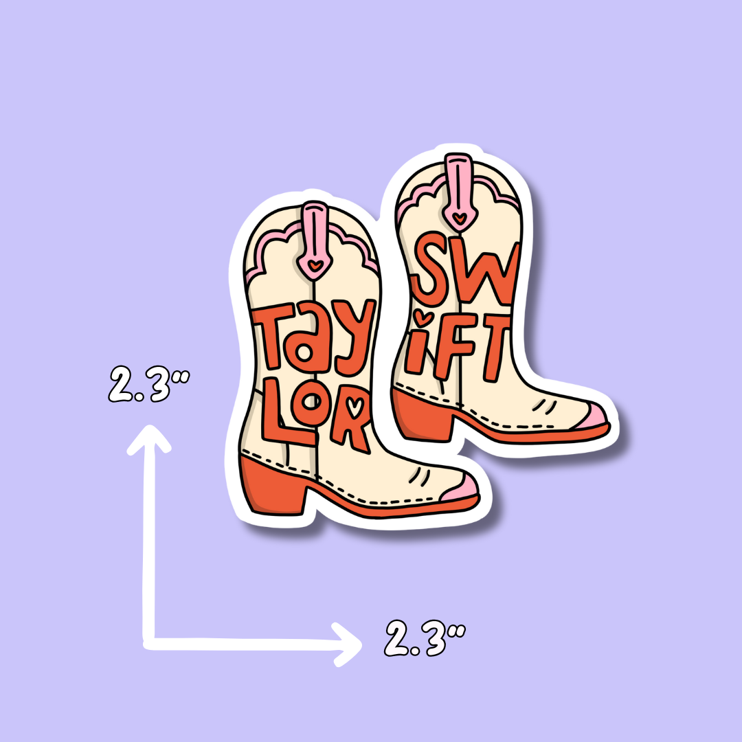 Swiftie Stickers || Boots Sticker || Lover Cake || Waterproof Stickers || Vinyl Sticker ||