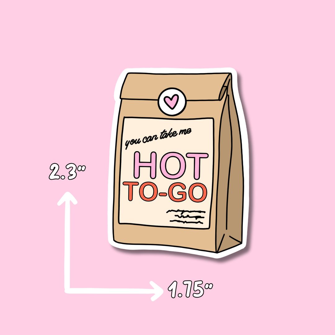 H-O-T-T-O-G-O Sticker || Girly Pop Sticker || Aesthetic Stickers || Waterproof || Vinyl Stickers ||