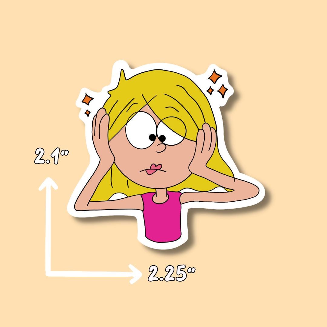 Lizzie McGuire Sticker || 90s Stickers || Waterproof Sticker || Laptop Stickers || Sticker Aesthetic | Retro Stickers | Water Bottle Sticker