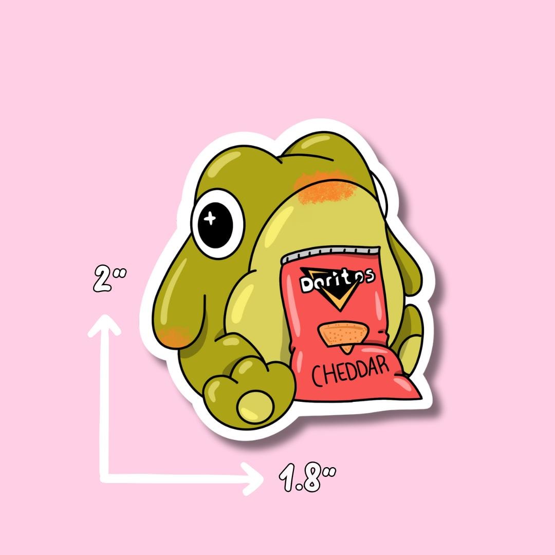 Frog Sticker || Waterproof Stickers || License Sticker || Stickers || Sticker Aesthetic || Cute Sticker || Laptop Stickers ||