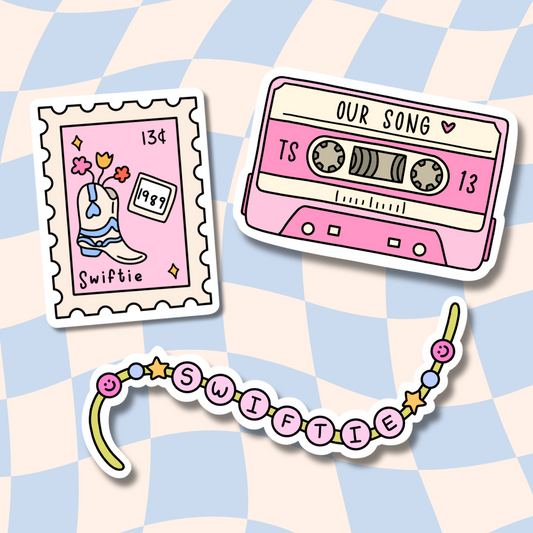 Swiftie Stickers || Waterproof || Laptop Sticker || Sticker Aesthetic || Girly Stickers ||