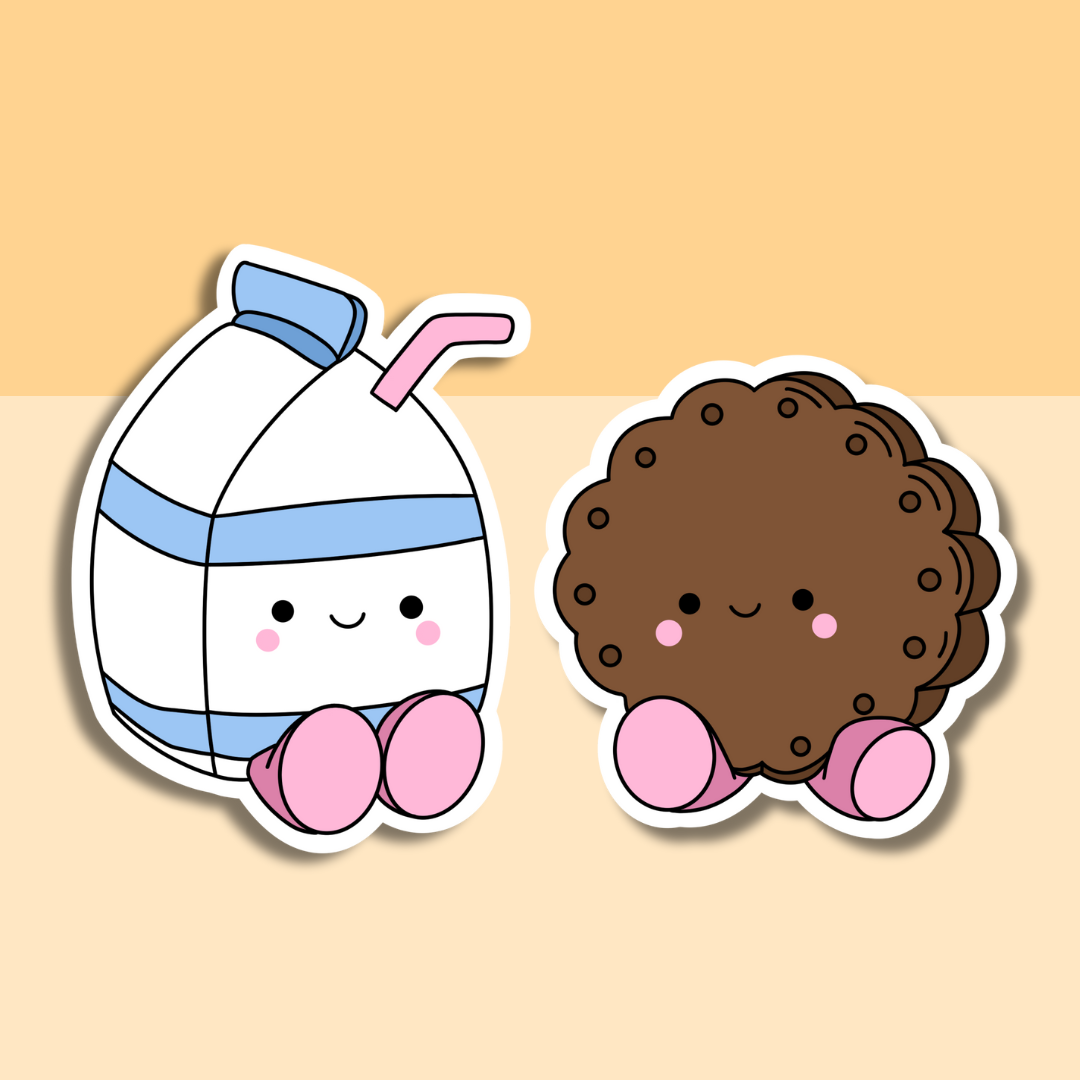 Perfect Match Stickers || Bestie Stickers || Food Sticker || Waterproof || Laptop Sticker || Sticker Aesthetic