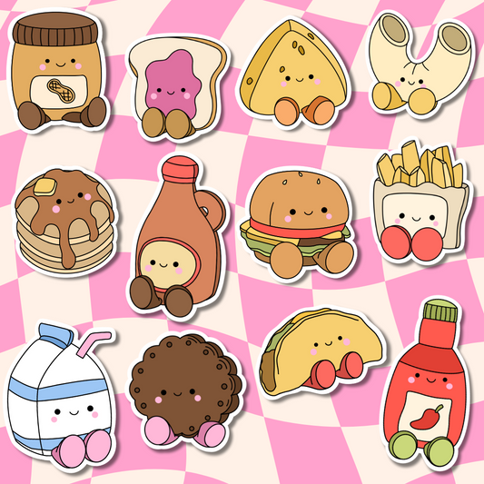 Perfect Match Stickers || Bestie Stickers || Food Sticker || Waterproof || Laptop Sticker || Sticker Aesthetic