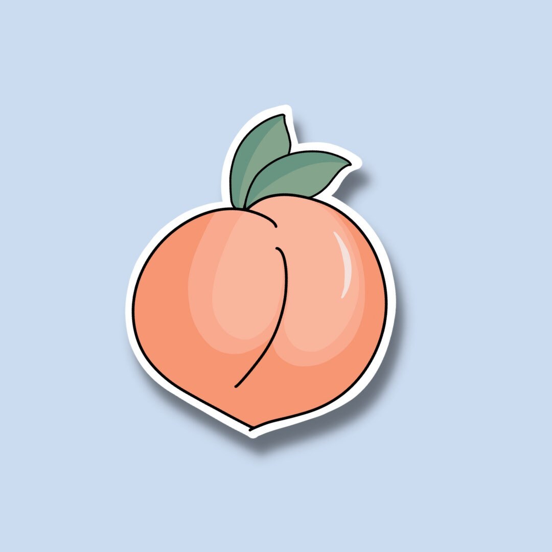 Peach Stickers || Sticker Pack || Waterproof Stickers || Sticker Aesthetic || Retro Stickers || Water Bottle Stickers || Laptop Stickers ||