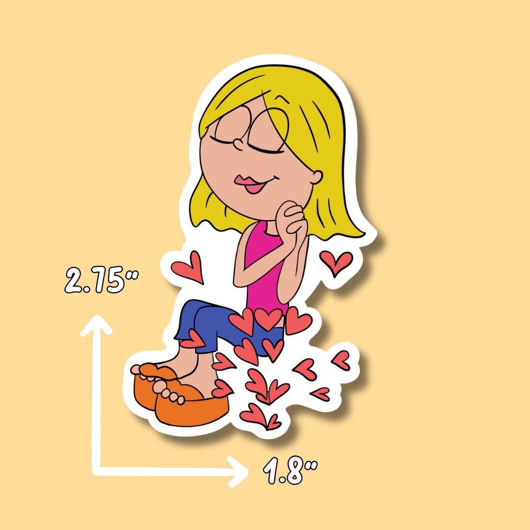 Lizzie McGuire Sticker || 90s Stickers || Waterproof Sticker || Laptop Stickers || Sticker Aesthetic | Retro Stickers | Water Bottle Sticker
