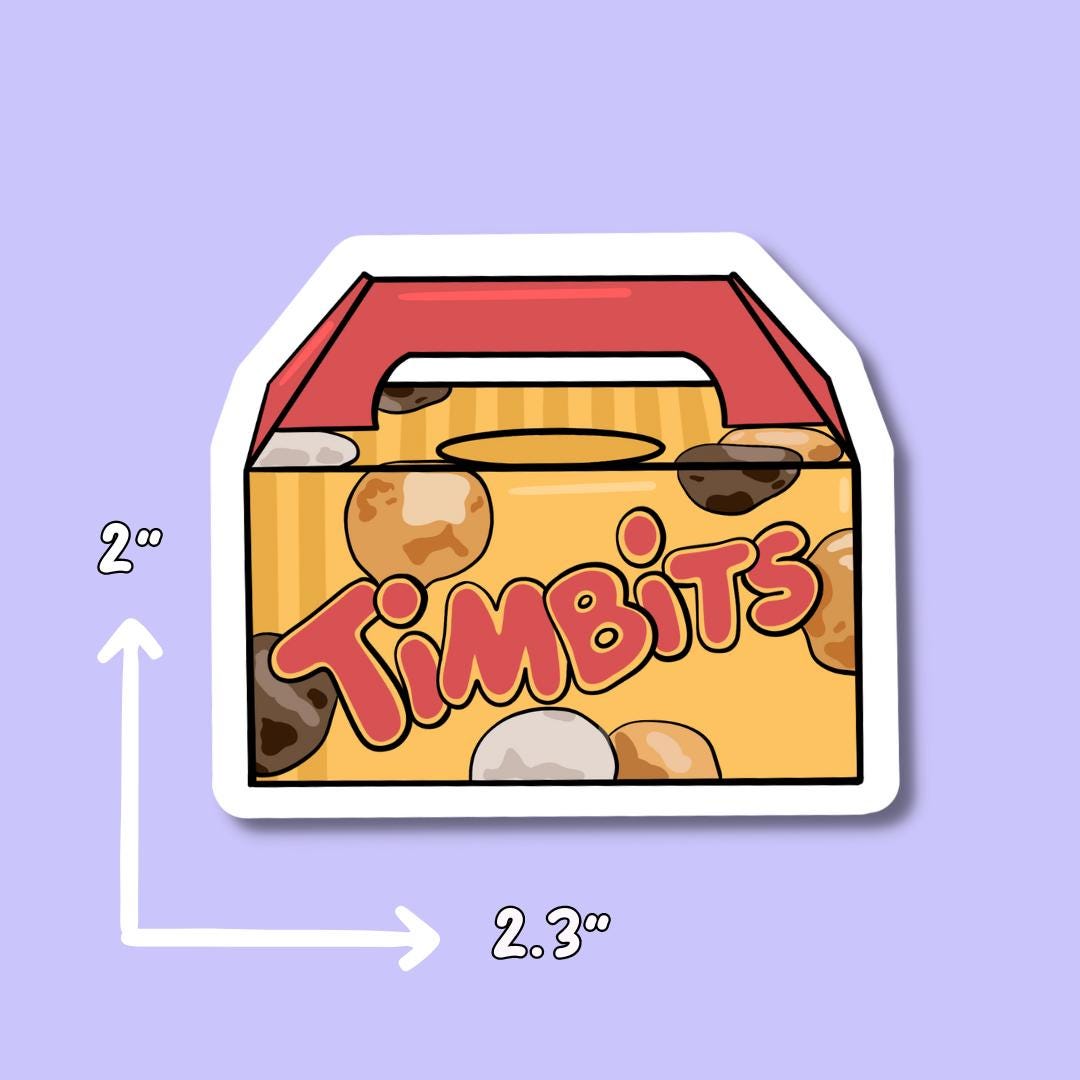 Tims Stickers || Waterproof Stickers || Iced Capp || Timbits Sticker || Coffee Stickers || Donut Stickers || Smile Cookie || Tim Hortons ||