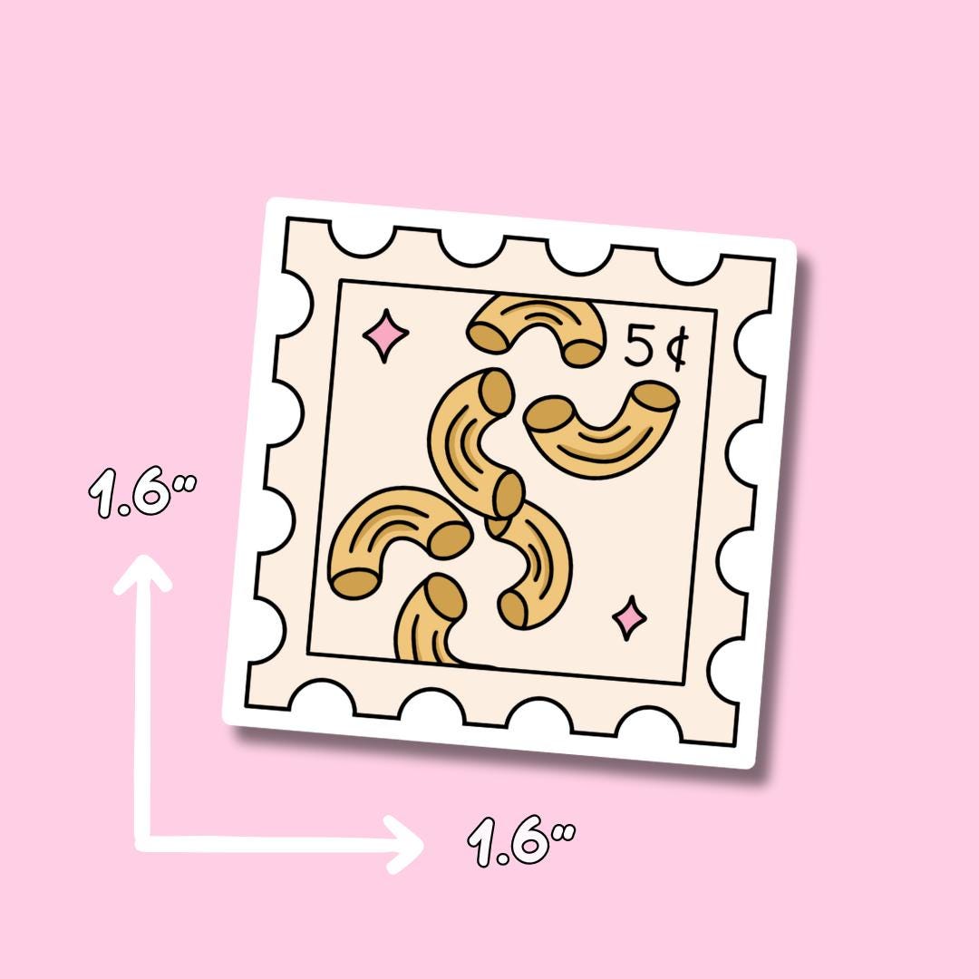 Pasta Stickers || Waterproof Sticker || Stamp Stickers || Water Bottle Stickers || Laptop Stickers || Macaroni Sticker || Ravioli Sticker