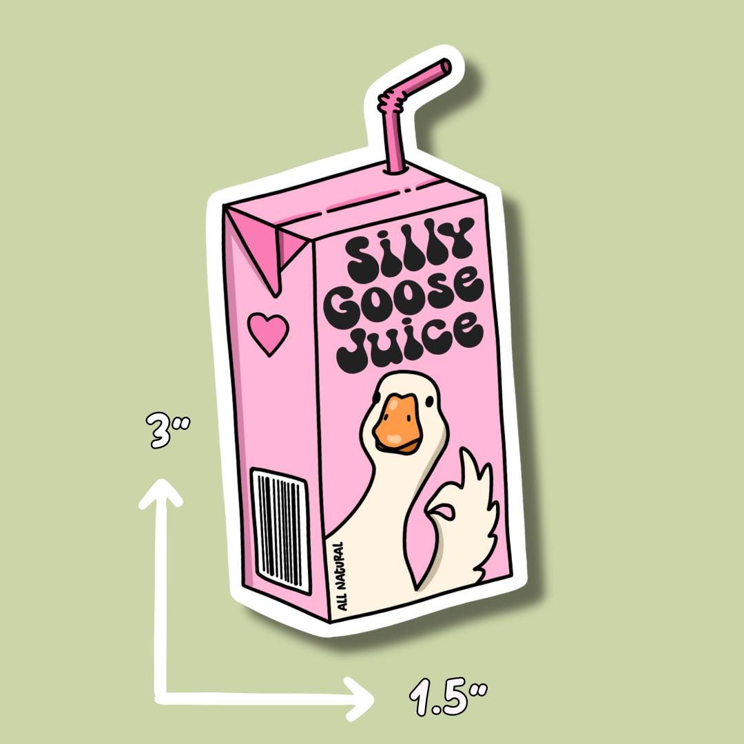 Goose Stickers || Summer Stickers || Sticker Aesthetic || Laptop Stickers || Waterproof Stickers || Silly Goose || Stamp Stickers ||