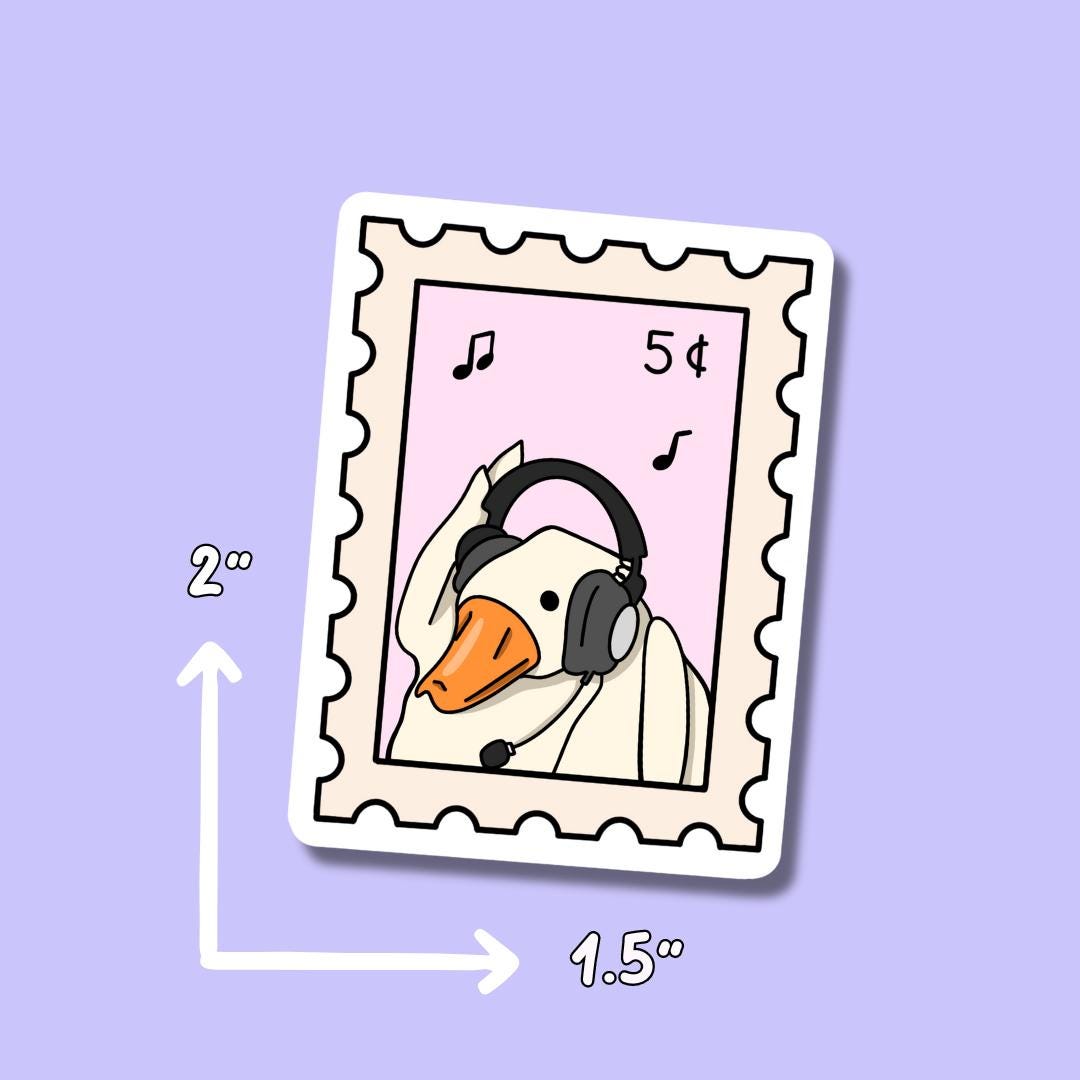 Goose Stickers || Summer Stickers || Sticker Aesthetic || Laptop Stickers || Waterproof Stickers || Silly Goose || Stamp Stickers ||