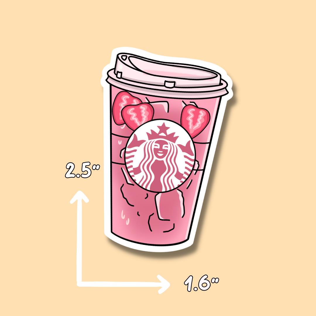 Iced Coffee Sticker || Coffee Sticker || Waterproof || Starbucks || Matcha Stickers || Water Bottle Sticker || Refresher Sticker ||