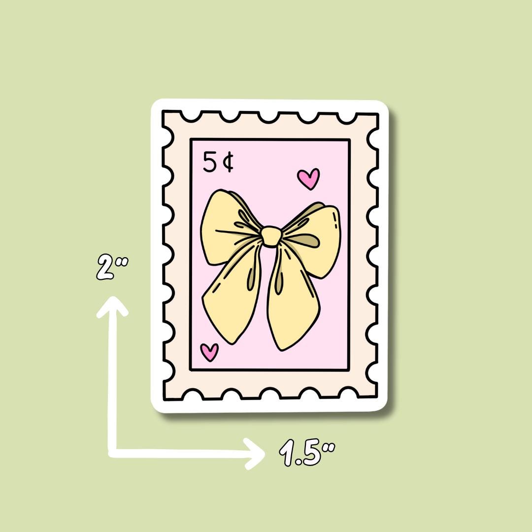 Stamp Stickers || Croissant Sticker || Lobster || Waterproof || Cowboy Boots || Vinyl Stickers || Bow || Coquette Aesthetic ||