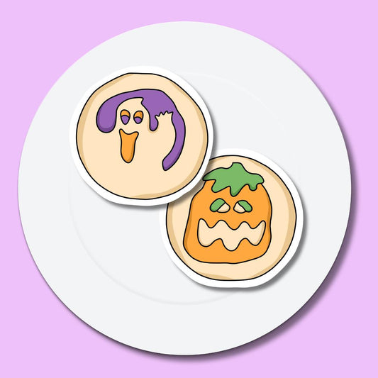 Pillsbury Cookie Sticker || Ghost Stickers || Pumpkin Sticker || Waterproof || Halloween Stickers || Fall Aesthetic || Autumn ||