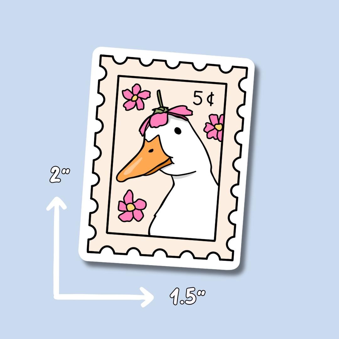 Strawberry Stickers || Waterproof Sticker || Stamp Stickers || Flower || Water Bottle Stickers || Laptop Stickers || Duck Sticker