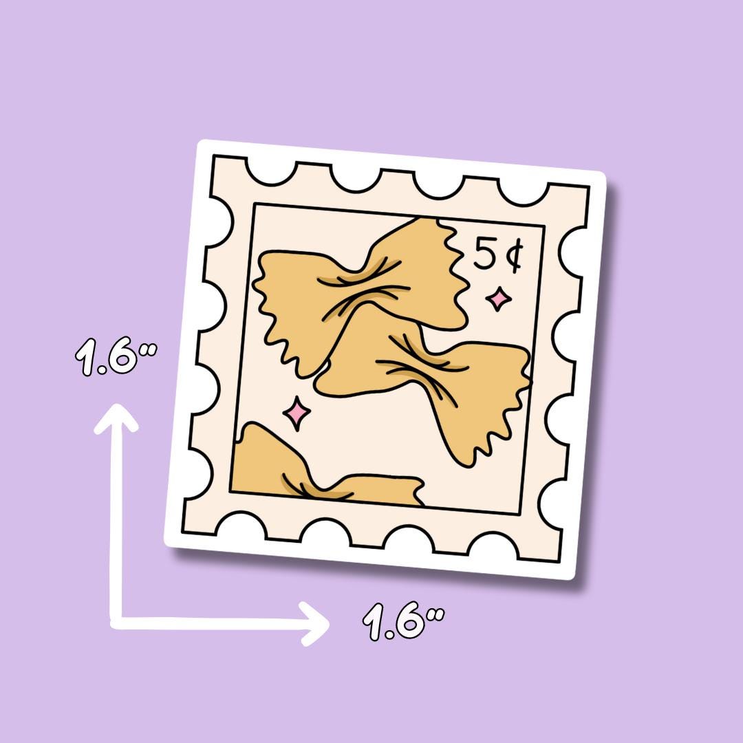 Pasta Stickers || Waterproof Sticker || Stamp Stickers || Water Bottle Stickers || Laptop Stickers || Macaroni Sticker || Ravioli Sticker