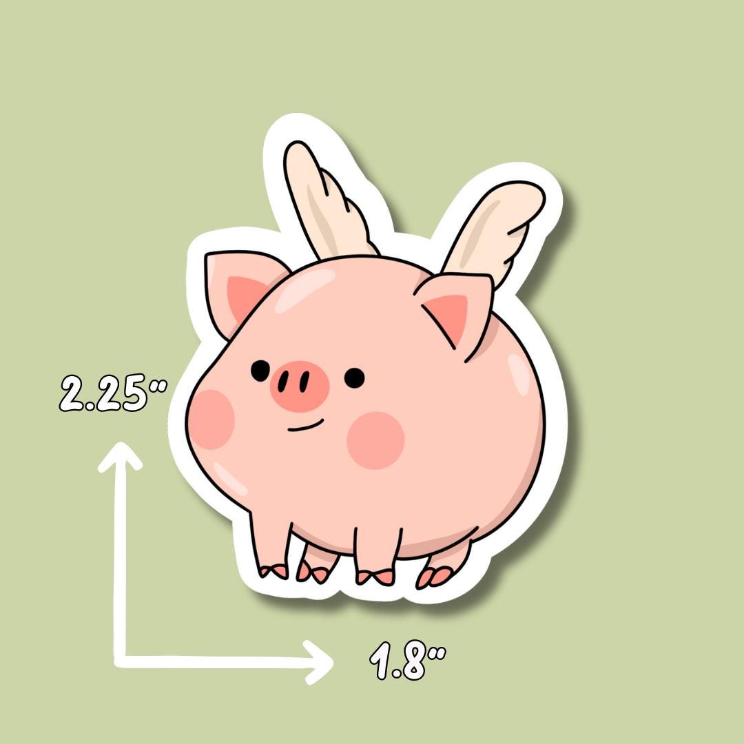 Pig Sticker || Waterproof || Charlottes Web || Summer Stickers || Laptop Stickers || Water Bottle Stickers || Piggy Stickers