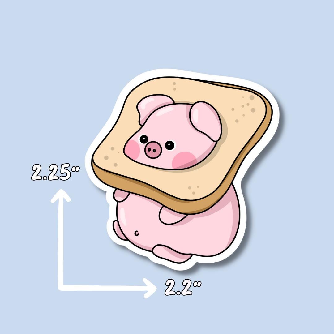 Pig Stickers || Waterproof || Food Sticker || Summer Stickers || Funny || Laptop Stickers || Water Bottle Stickers || Piggies ||