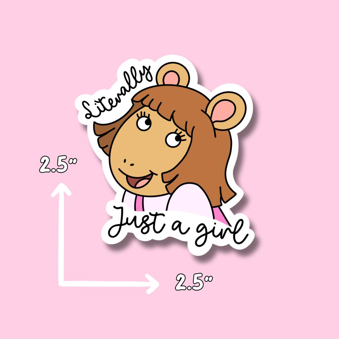 Girl Math Sticker || Bread Winner Sticker || School Stickers || Calculator Sticker || Waterproof || Laptop Sticker || Arthur DW Sticker ||