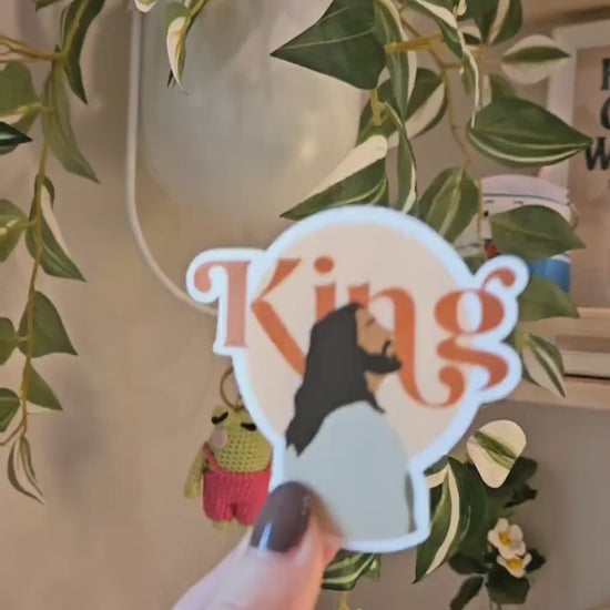 Jesus Stickers || Faith Stickers || Bible Stickers || Waterproof Stickers || Laptop Stickers || Water Bottle Stickers || King Jesus